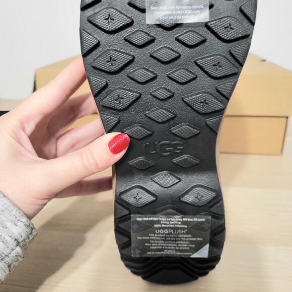 Ugg Adirondack III Boots Chestnut Brown Leather Wool Suede Waterproof Winter 7 - Picture 10 of 12